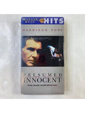 Presumed Innocent 1991 VHS Harrison Ford Greta Scacchi Thriller Romance Sealed
